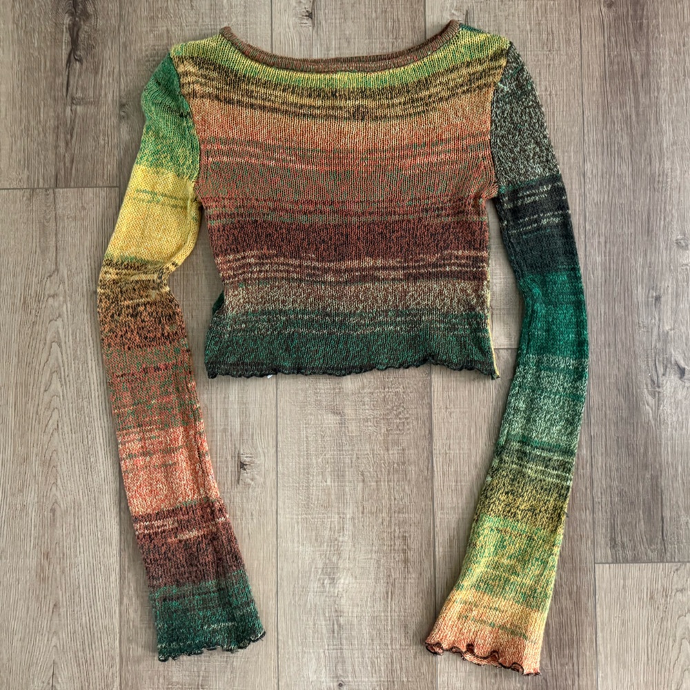Urban Outfitters Space-Dye Knit Seamed Top - Picture 5 of 6